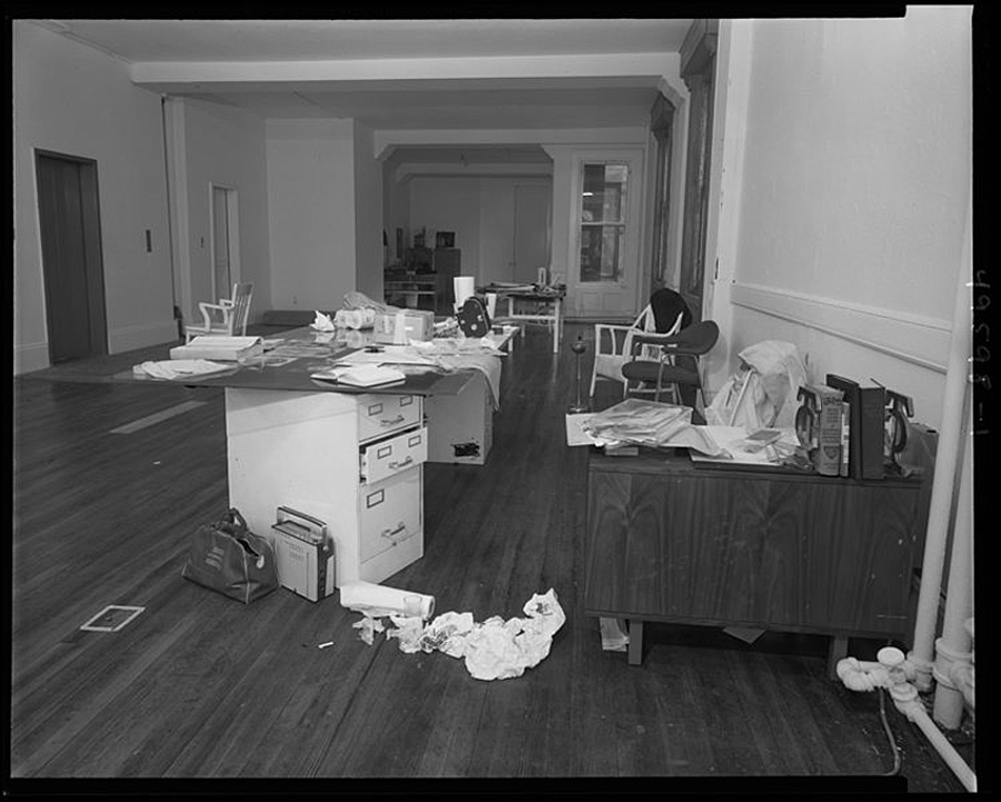 Andy Warhol's office after Valerie Solanas shot him