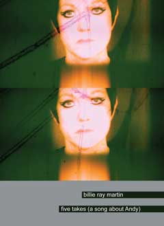 front cover of Billie Ray Martin's Five Takes - inspired by Andy Warhol
