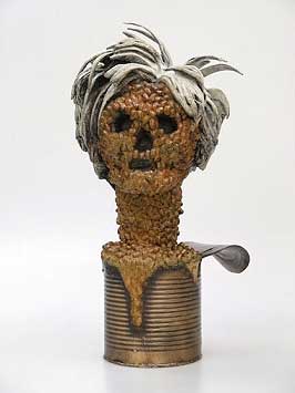 Dead Andy sculpture
