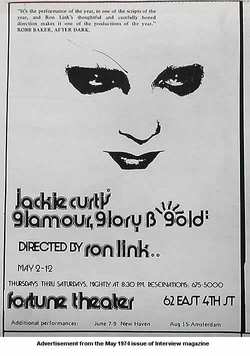 glamour, glory and gold ad