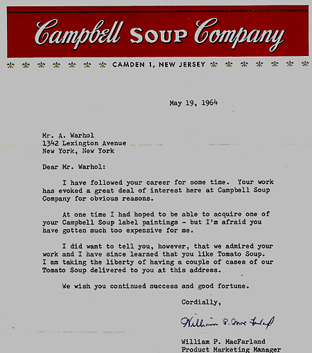 Campbell's Soup Letter
