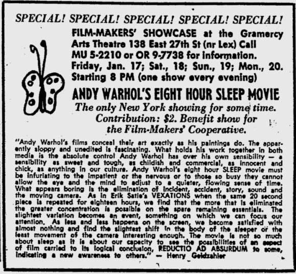 Andy Warhol Sleep