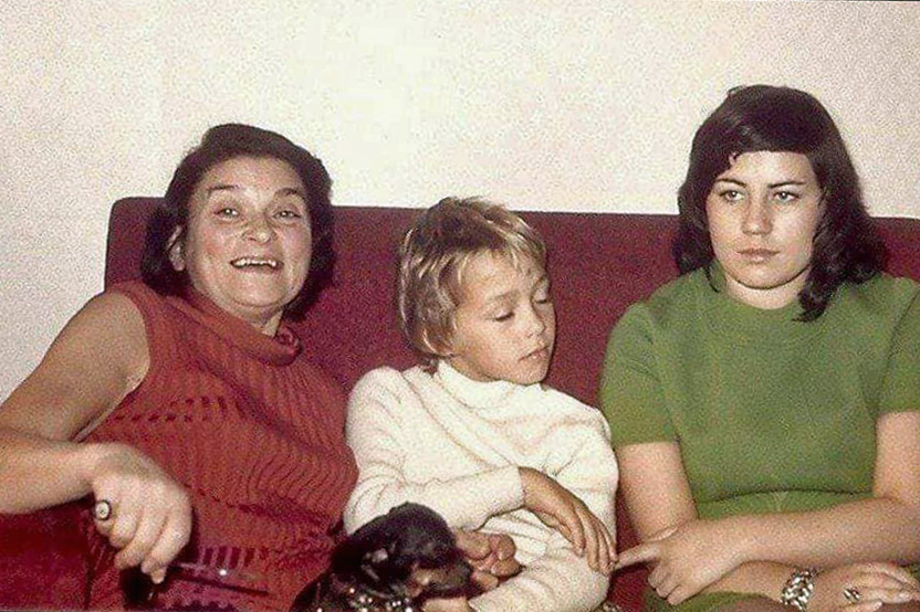 Nico's son, Ari with Edith and Edith's niece, Christine