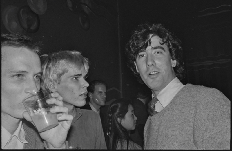 James Curley Mellon, James Breese and Gary Comenas at Inteview party, 1980 by Andy Warhol