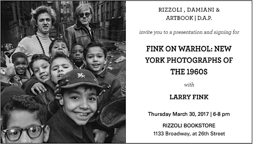 Larry Fink book on Andy Warhol