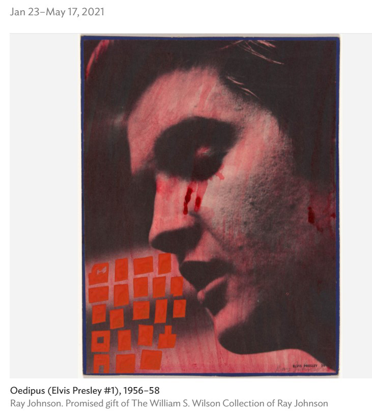 Oedipus (Elvis Presley No. 1) by Ray Johnson from the collection of William S. Wilson
